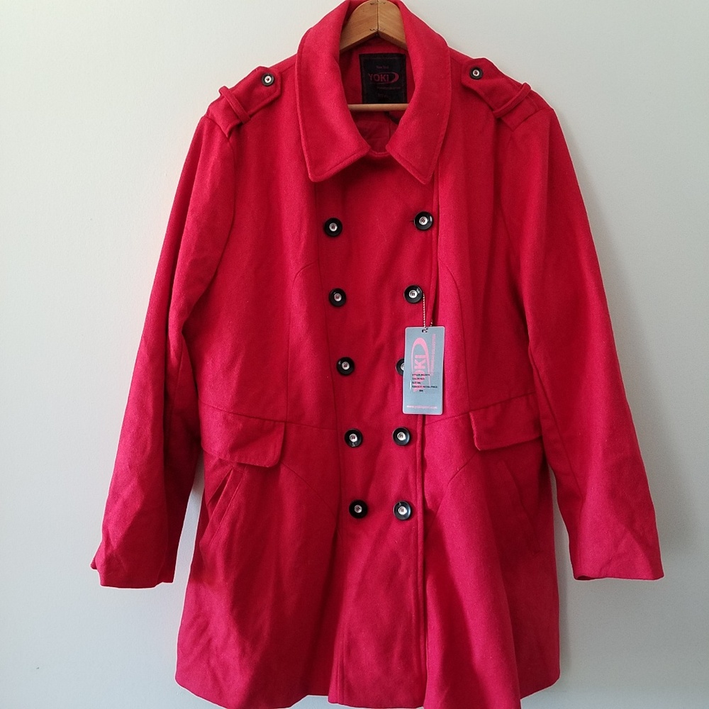 Womens Yoki New York Outerwear Collection Red